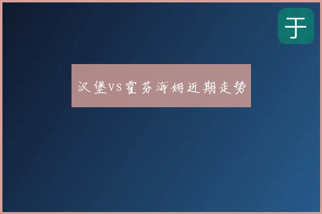 汉堡vs霍芬海姆近期走势